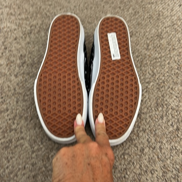 Vans Black and White Dot Slip-On Sneakers - Picture 7 of 8